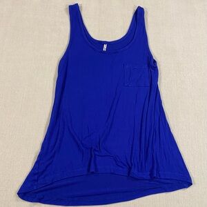 Splash Royal Blue Tank Top with Pocket
